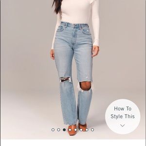 ABERCROMBIE & FITCH 90s CURVE LOVE JEANS